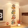 2026 Ano do Cavalo Parede de Fundo de TV Decoração Pendurada Enfeites Hall de Entrada Combinação de Pinturas Penduradas Novo Estilo Chinês Paz e Alegria Decorações Penduradas
