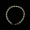 Pulsera Redonda de Cobre Chapado en Oro con Circonita y Diamantes Completos, Diseño Minimalista Versátil de Lujo Ligero, Moda, Venta Directa de Fábrica