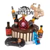 Simulación XO Botella Pequeña de Vino Extranjero Decoración de Pastel Decoración Cerveza Edición Pequeña Botella de Vino Bailey Whisky Disfraz de Cumpleaños