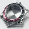 Caja de reloj vintage de cristal de zafiro plano de 39.5 MM, impermeable, compatible con: NH35 NH36 NH34