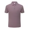 Camisa Polo de Manga Corta para Hombre, Verano, Delgado, Seda de Hielo, Gama Alta, Casual de Negocios, Elástica, Cuello Camisero, T-Shirt, Talla Regular