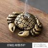 Quemador de incienso Xiangyun estufa de loto hueca mini estufa de aromaterapia de semilla de loto estufa de cobre de tres patas lámpara de loto porosa estufa Boshan