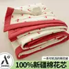2026 Nuevo Estilo Hilo Esponjoso Colcha para Aire Acondicionado Rellena de Algodón de Xinjiang, Colcha de Verano para Camas Individuales y Dobles, Colcha Fina de Verano para Uso Doméstico