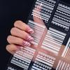 Pegatinas para Uñas Transfronterizas Pegatinas de Encaje para Uñas Pegatinas de Líneas para Manicura Pegatinas para Manicura Calcomanías de Líneas de Dibujos Animados Uñas 3D