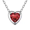 Collar de Amor para el Día de San Valentín Cao Shi Cadena en Forma de O con Forma de Corazón para Mujer Accesorios de Moda Estilo para Combinar Diariamente Collar Dulce