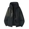 Chaqueta de trabajo con capucha para hombre y mujer, estilo camello, tres en uno, cortavientos e impermeable, con logo estampado de norma nacional para exteriores