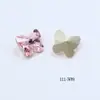 Mariposa Grande Dongzhou 10*9 Color Coñac Rosa Pedrería para Uñas Diamante de Imitación Colorido Decoración de Uñas Accesorios para Pasadores DIY