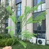 Plantas verdes artificiales serie GYYDB, ideales para escaparates de bodas y fines decorativos; hojas verdes artificiales al por mayor