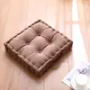 Almofada Quadrada de Veludo Espessa para Assento de Escritório para Longos Períodos Sentado, Almofada de Pelúcia Antiderrapante para Cadeira de Estudante, Tatami para Casa