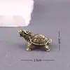 Tartaruga Dragão Xuanwu Latão Puro Chaveiro de Carro Pingente Estilo Antigo Ornamentos Masculinos de Alto Padrão Pingente de Bolsa Tecido à Mão