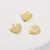 Collar con colgante de amor de letras de encaje de cobre chapado en oro de 14 quilates, aretes hechos a mano, accesorios de joyería de color dorado para bricolaje