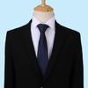 Corbata de 8 cm para hombre, color sólido, formal de negocios, poliéster, corbata anual en stock, regalo, venta al por mayor, logotipo personalizado