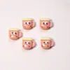 Brinquedo de Comida Fofo Pão de Leite Biscoito Desenho Animado Joias para Unhas Resina Acessórios de Montagem de Unhas Estéreo Brincos DIY