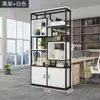 Estante de prateleiras divisórias, estante de livros, tela de ferro estilo industrial autoportante para sala de estar, armário de parede para escritório, decoração de sala de jantar, hall de entrada