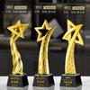 Nueva Medalla de Competencia de Trofeo de Resina Souvenir de Producción Evento de Honor Premio Trofeo con Base de Cristal Personalización