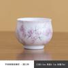 Taza de té de flor de rosa pintada a mano en polvo tierno taza maestra del hogar taza de té exquisita para damas taza de invitado de cerámica juego de té kung fu