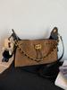 Hilo de Bordar de Color Sólido 2025 Nuevo Bolso de Hombro Individual de Cuero Mate para Axila Bolso de Cadena de Moda con Gran Capacidad para Mujeres