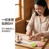 Carimbo de Biscoito de Silicone com Cabo de Madeira Personalizado, Forma de Bolo de Silicone, Forma de Relevo para Fondant, Abertura da Forma e Padrão de Logo Personalizado