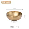 Cuenco de acero inoxidable para fideos fríos estilo coreano, cuenco dorado de doble capa para ramen, cuenco coreano para bibimbap, cuenco comercial para fideos instantáneos, cuenco para fideos de caracol