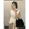MMC popular suéter de punto con cuello medio de lana, mangas abullonadas pequeñas, conjunto de dos piezas tipo chal con ambiente de otoño 26 65290