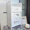 Estante de Almacenamiento de Mesita de Noche Gabinete de Almacenamiento Artículos de Decoración para Habitación de Mascotas Estante de Almacenamiento para Baño Mesa de Noche Simple Minimalista