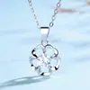 Joias de Prata Esterlina S925 Nicho Versátil Moda Pingente de Rosa Simples Elegante Feminino Colar de Diamante Único Corrente da Clavícula