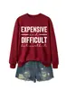 Sudadera de moda casual para mujer de otoño e invierno, costosa y difícil, estación independiente de deseos de Amazon