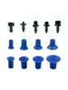 Ventosa Plana Azul para Abrir Bolsas de Vacío Ventosa F18/F22/F26/F33 Plástico PE Film para Bolsas Boquilla de Succión