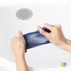 Suporte de Sabão Original de Borracha Macia Sem Furos, Bandeja de Sabão com Drenagem de Água, Porta-Sabão de Parede para Banheiro