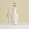 Vaso de Cerâmica Shumen Estilo Simples Ins para Sala de Estar Arranjo de Flores Luxo Acessível Recipiente Decorativo de Flores de Ponta Recipiente Hidropônico
