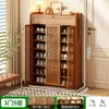 Zapatero para Entrada de Casa, Gabinete de Almacenamiento Interior, Zapatero Multicapa a Prueba de Polvo para Apartamentos de Alquiler y Dormitorios, No es Madera Maciza