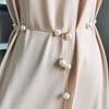Cadena de cintura multicapa de perlas de imitación estilo coreano sello de cintura cinturón elástico decorativo para vestido de mujer cintura cadena corporal de alta calidad