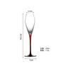 Copa de Cristal de Color para Champagne con Vástago Rojo y Base Negra Copa de Champagne Hotel Club Banquete KTV Copa de Cristal