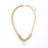 Collar de perlas de lujo ligero y amor para mujer, estilo hip hop de verano, con costuras geniales, diseño de nicho, cadena de clavícula de alta calidad.