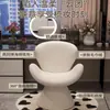Tocador minimalista moderno, taburete de tocador para dormitorio, tocador de lujo ligero, silla de manicura para salón de belleza, silla con respaldo, mesa y sillas de comedor