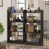 Rack de Armazenamento Simples para Apartamento Pequeno Estante para Sala de Estar Estante de Exibição Estante para Estudo em Casa Estante de Parede a Teto com Múltiplas Camadas