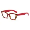 Gafas de Sol Poligonales de Marco Pequeño Estilo Europeo y Americano, Bloqueo de Luz Azul, Ojo de Gato Personalizadas con Bloques de Color, Moda para Mujer, Sin Graduación