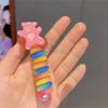 Nuevo Anillo para el Cabello de Línea Telefónica 3-6 Años Guardería Accesorios para el Cabello Lindo Dibujo Animado Arcoíris Colorido Niños Rodillo