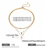 Collar Cruz de Zirconia de Acero Inoxidable Transfronterizo Europeo y Americano Más Vendido Multicapa para Mujer Joyería de Lujo Ligero Nicho de Gama Alta