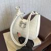 Bolso de moda para mujer, estilo coreano, de verano 2024, de alta gama, tejido, bandolera informal.