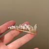 Presilha de Cabelo Borboleta com Strass e Pérolas Super Linda para Mulheres, Presilha para Franja Estilo Floresta Primavera e Verão, Pente de Cabelo de Fada, Acessório de Cabelo Infantil