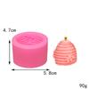 Molde hexagonal ovalado de panal de abeja para velas, aromaterapia, yeso, fondant, molde de silicona, horneado DIY