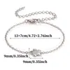 Pulseira Mini Fofa de Aço Titânio Novo Estilo Não Desbota para Mulheres, Joia de Mão Versátil Estilo Ins, Acessórios de Mão da Moda, Joias para Meninas