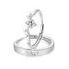 Un ciervo te tiene amantes anillo anillo anillo anillo para hombres y mujeres mo sang diamante simple día de San Valentín regalo Tanabata para novia