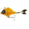 Conjunto de Iscas Vibratórias Sunfish com Spinner Ciclone Pequeno, Lantejoula Giratória de Metal para Arremesso Longo, Isca Artificial para Pesca Marítima Leve e Robalo