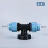 Accesorios Tandem para Junta de Barril Tonel IBC Transfronterizo Junta de Tubería PE Codo Diámetro Igual T de Unión Directa Accesorios Tandem para Barril Tonel