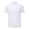 Nova camiseta de verão, manga curta, camisa polo masculina customizada de fábrica, roupa de trabalho em algodão piqué, top casual de alta elasticidade