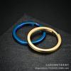 Aço Inoxidável 304 Chaveiro Acessórios de Joalheria Chaveiro Dourado Eletrogalvanizado Preto Argola Chata Abertura Argola Chata