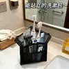 Neceser de viaje, bolsa de almacenamiento vertical, bolsa portátil impermeable para almacenamiento de cosméticos de hotel, almacenamiento de cepillo de dientes