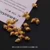 Pingente de liga de ouro fosco com cavalo pequeno e lingote para pulseira e colar DIY feitos à mão, materiais e acessórios de joalheria